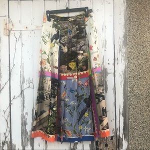 Laboratorio Capri Silk Pleated Skirt M Photo Bird